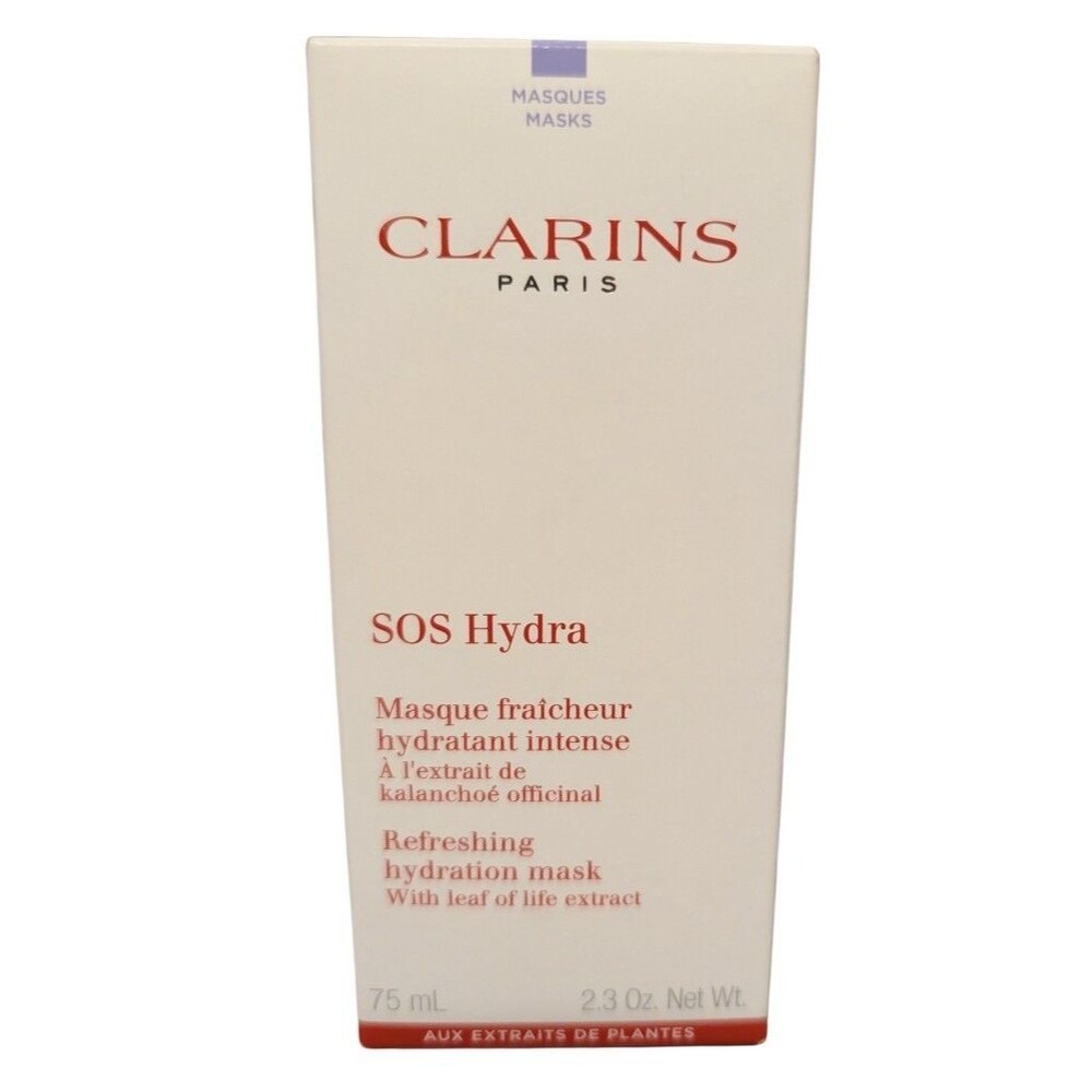 Clarins Paris SOS Hydra Refreshing Hydration Mask 75ml 2.3 oz New In Box